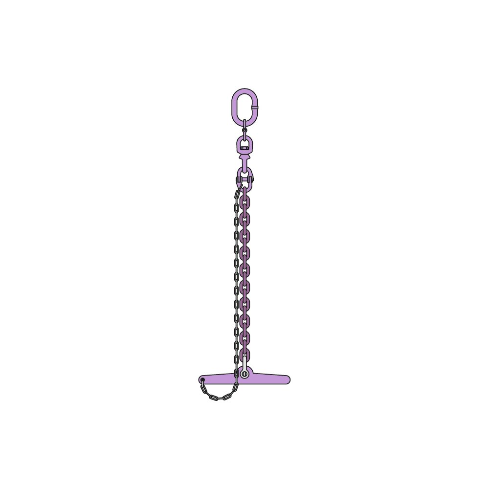 Drum lifter with chain